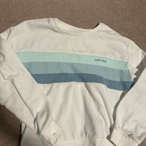 Quiet Storm Women's White and Blue Sweatshirt